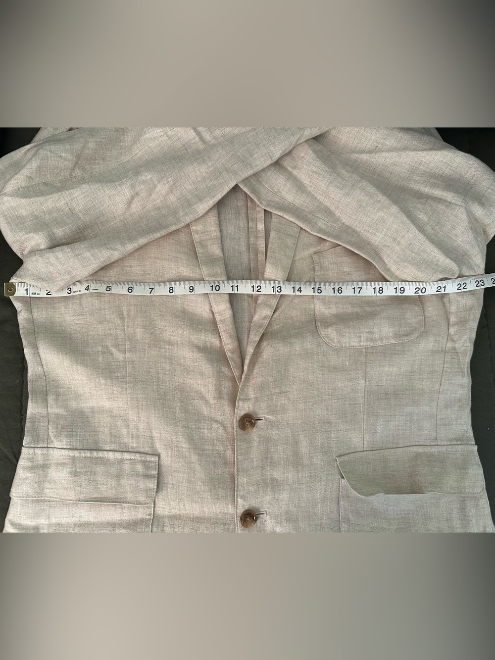 Men’s J. Crew Khaki Wheat Linen Blazer, Size L - Picture 5 of 5